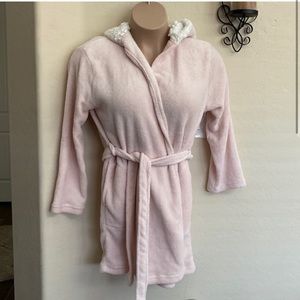 Ulta Beauty Baby Pink Soft Fleece and White Sherpa Robe